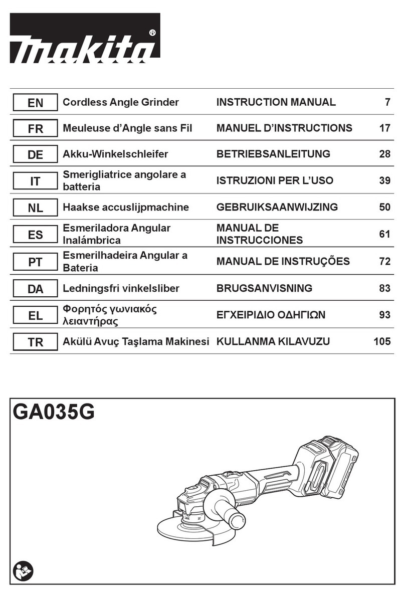 Makita GA035GZ User manual