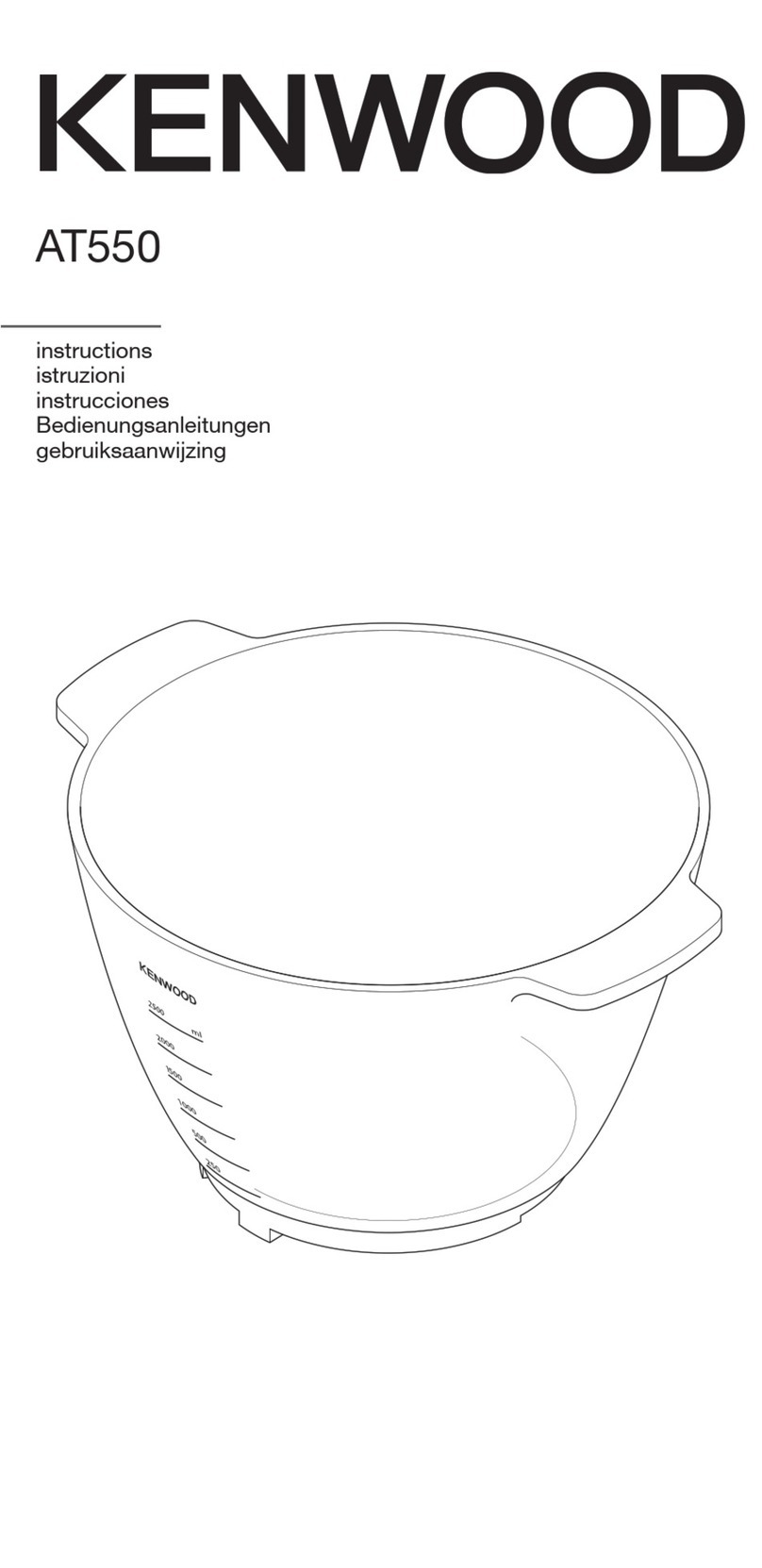 Kenwood AWAT550001 instructions