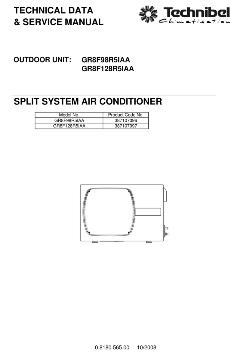 Technibel Climatisation GR8F98R5IAA Manual