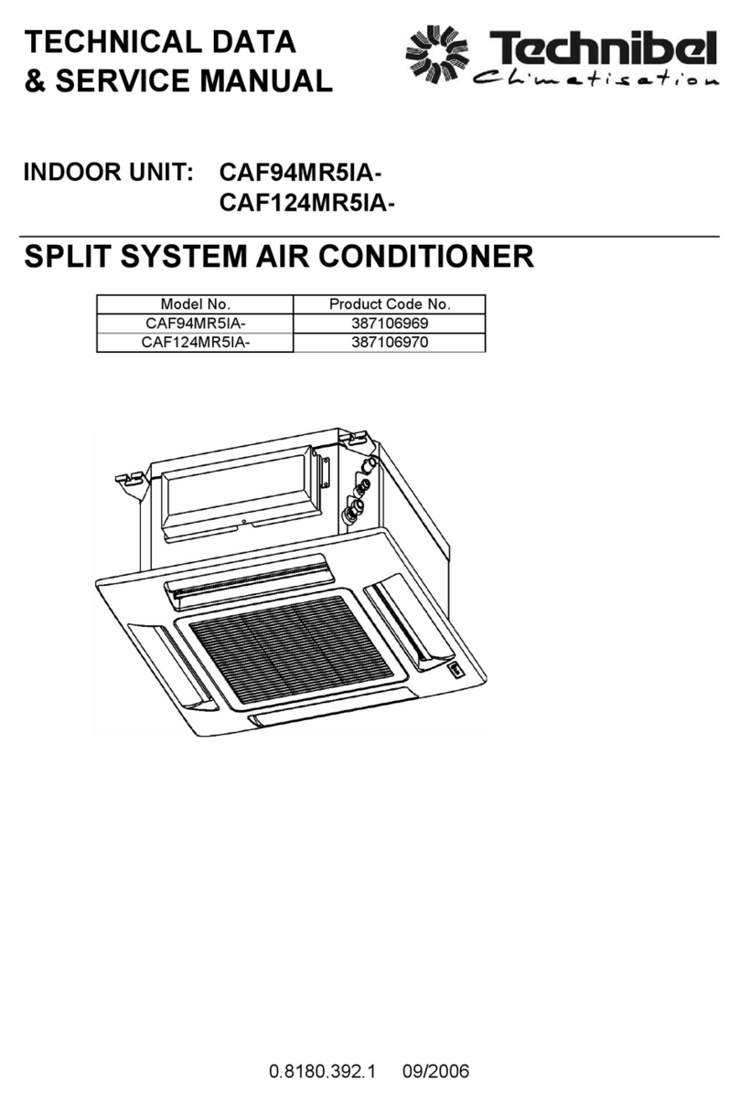 Technibel Climatisation CAF94MR5IA Series Manual