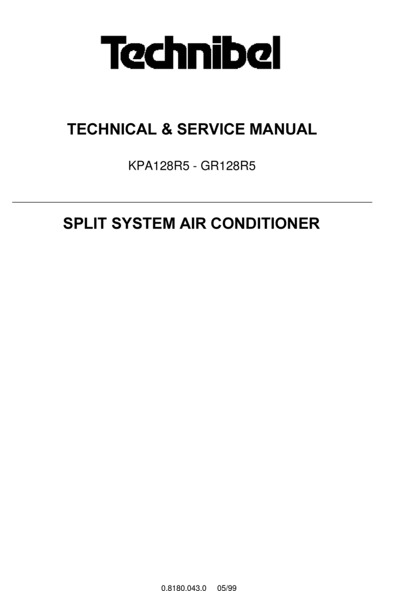 Technibel Climatisation KPA128R5 Operating manual