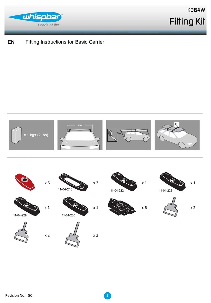 Whispbar K364W Fitting instructions