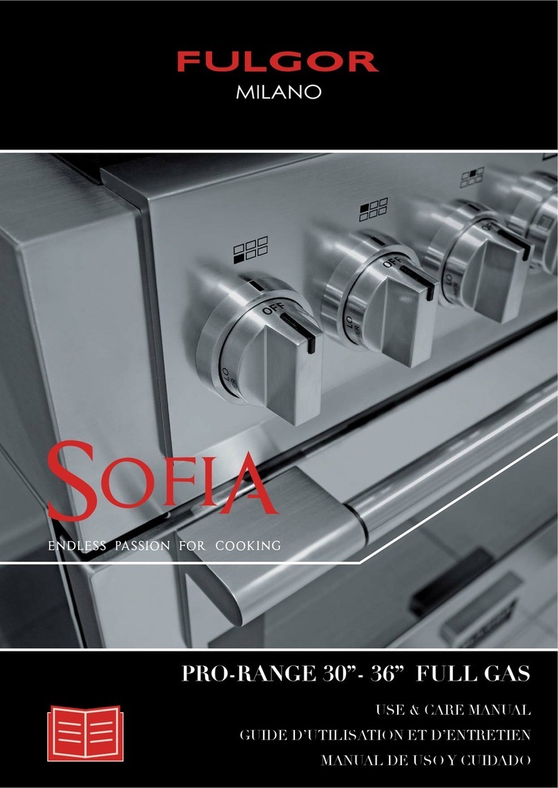 Fulgor Milano Sofia F6PGR304S1 Use & care manual
