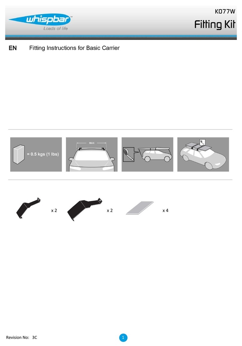 Whispbar K077W Operation and installation manual