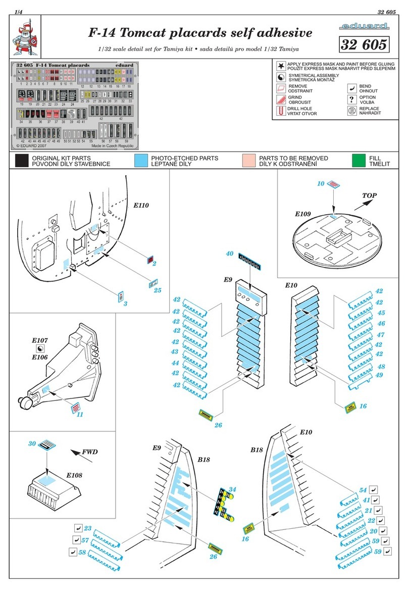 Eduard F-14 Tomcat placards User manual Eduard F-14 Tomcat placards User manual