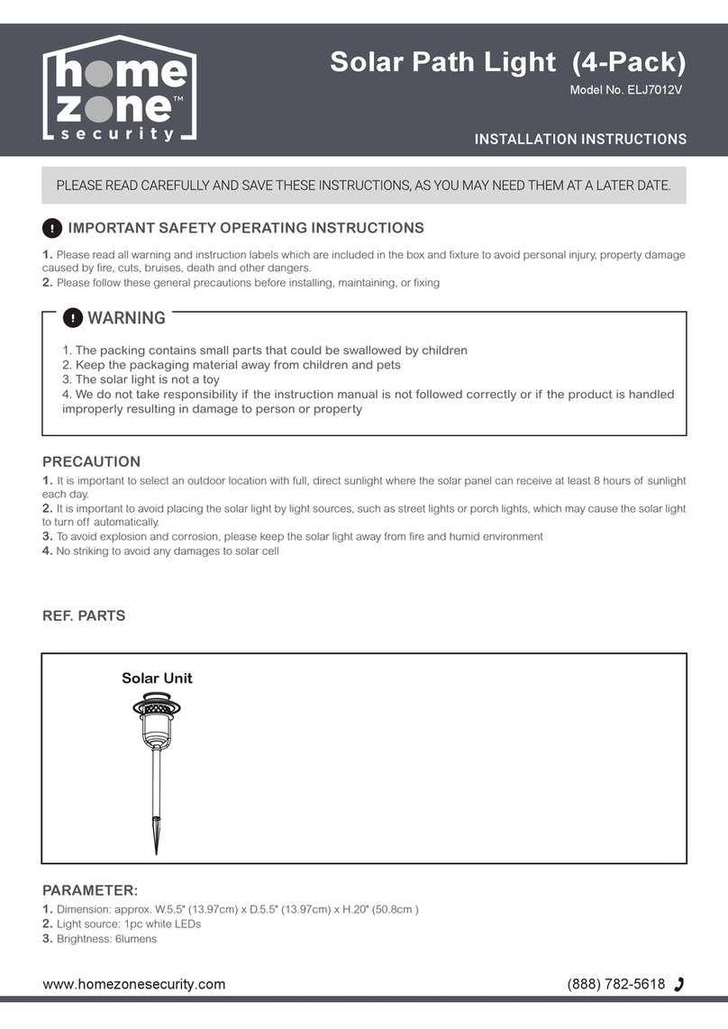 Home Zone Security ELJ7012V User manual Home Zone Security ELJ7012V User manual
