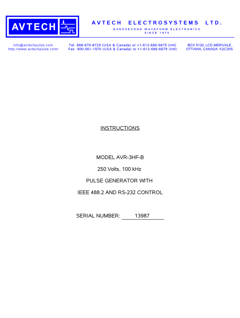 Avtech AVR-3HF-B User manual