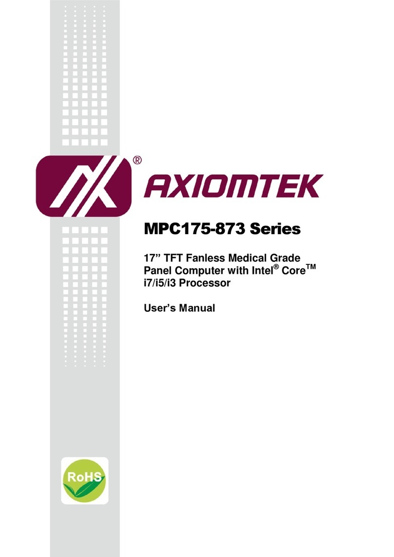 AXIOMTEK MPC175-873 Series user manual