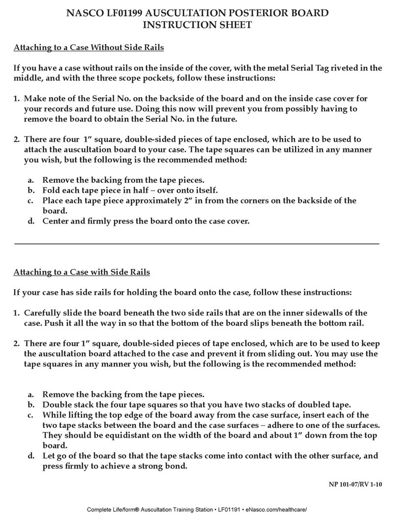 Nasco LF01199 instruction sheet