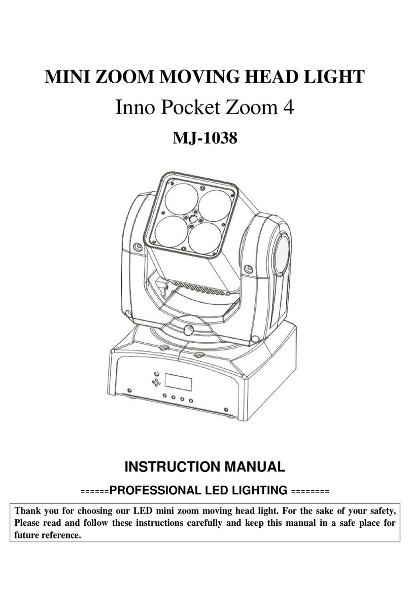 MJ LED LIGHTNING Inno Pocket Zoom 4 instruction manual