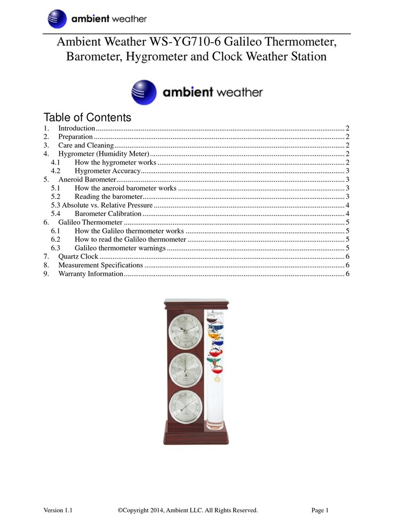 Ambient Weather WS-YG710-6 User manual