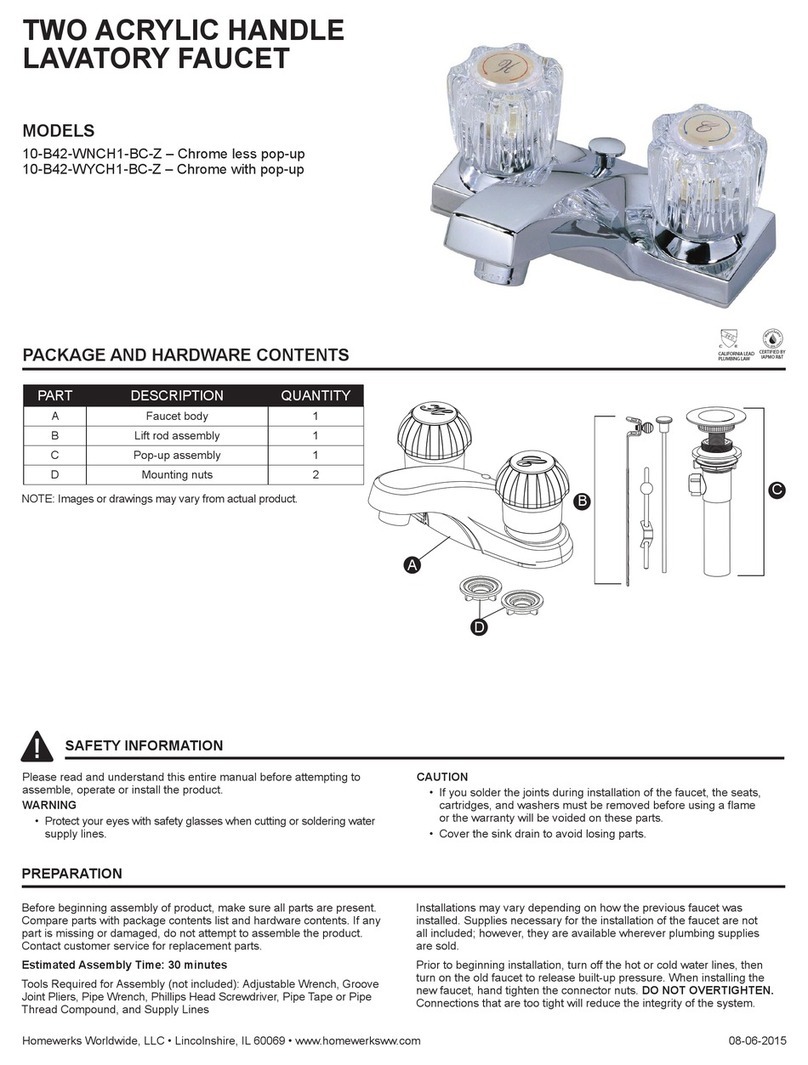 Homewerks 10-B42-WNCH1-BC-Z manual
