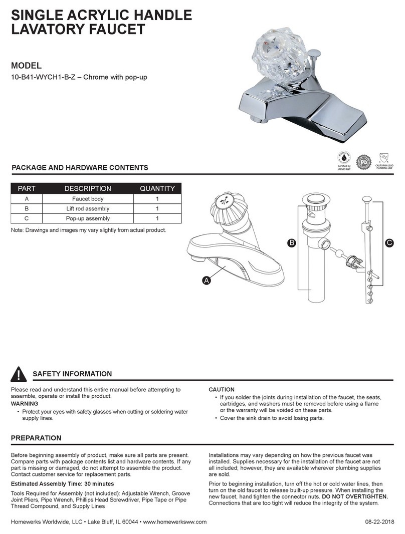 Homewerks 10-B41-WYCH1-B-Z manual