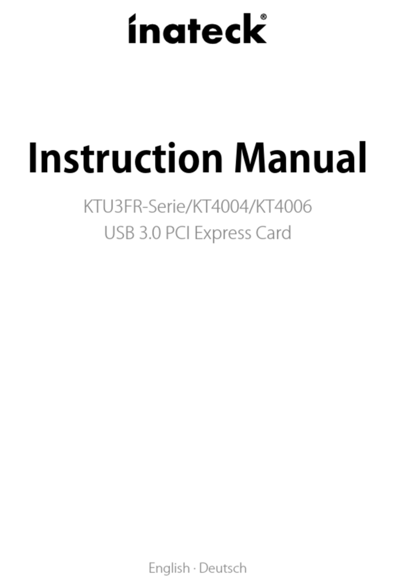 Inateck KTU3FR Series instruction manual