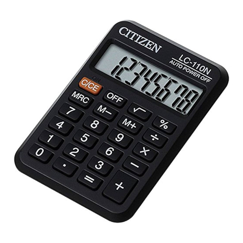 Citizen LC-110N instruction manual
