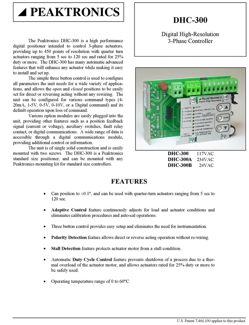 Peaktronics DHC-300A manual Peaktronics DHC-300A manual