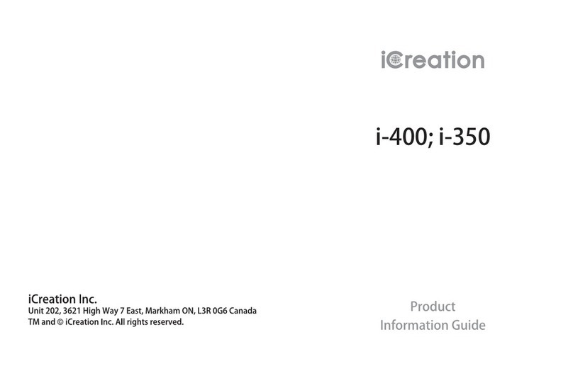 iCreation i-350 Product information guide