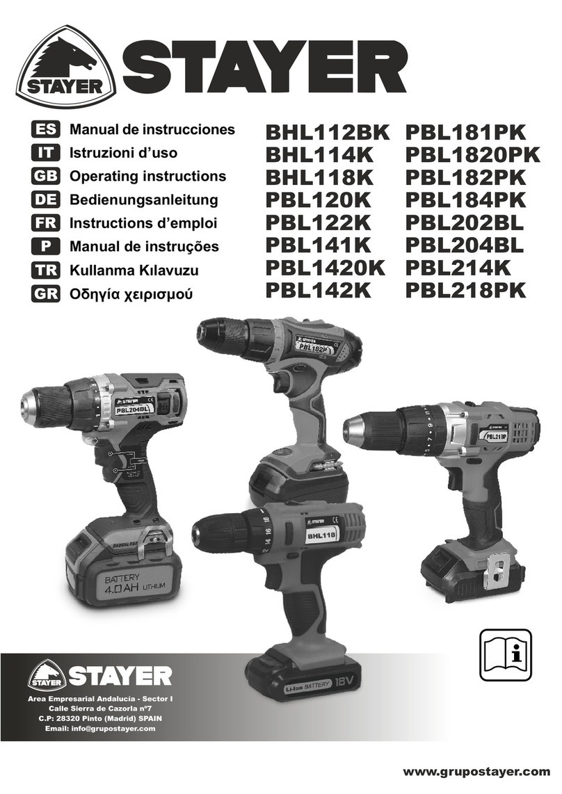 stayer BHL114K User manual