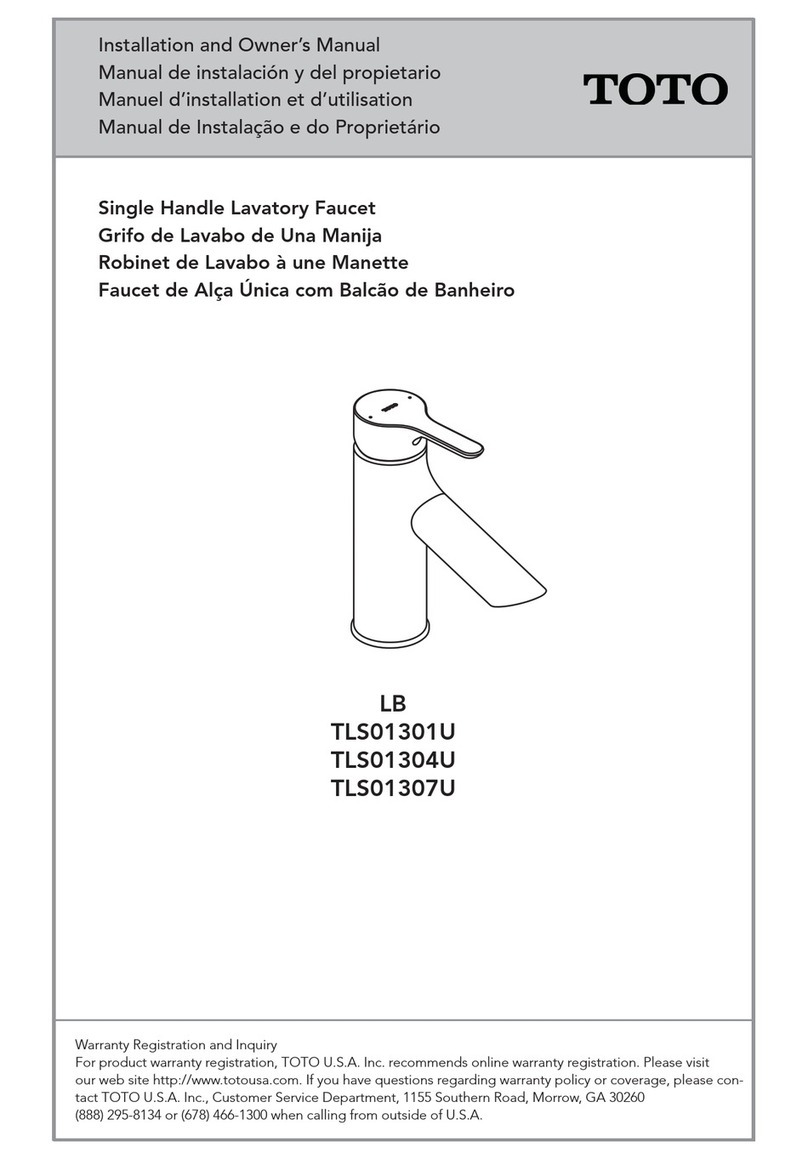 Toto TLS01301U Installation and owner's manual