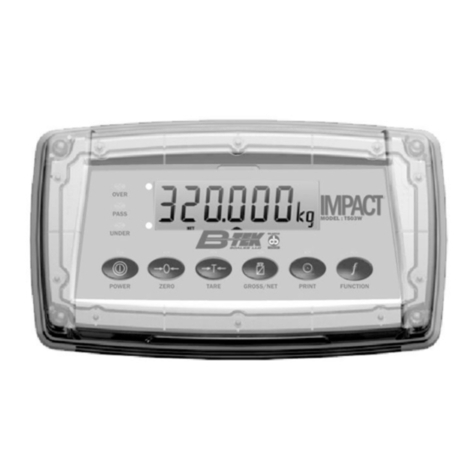 Bilanciai B-TEK Scales T503W Quick start manual