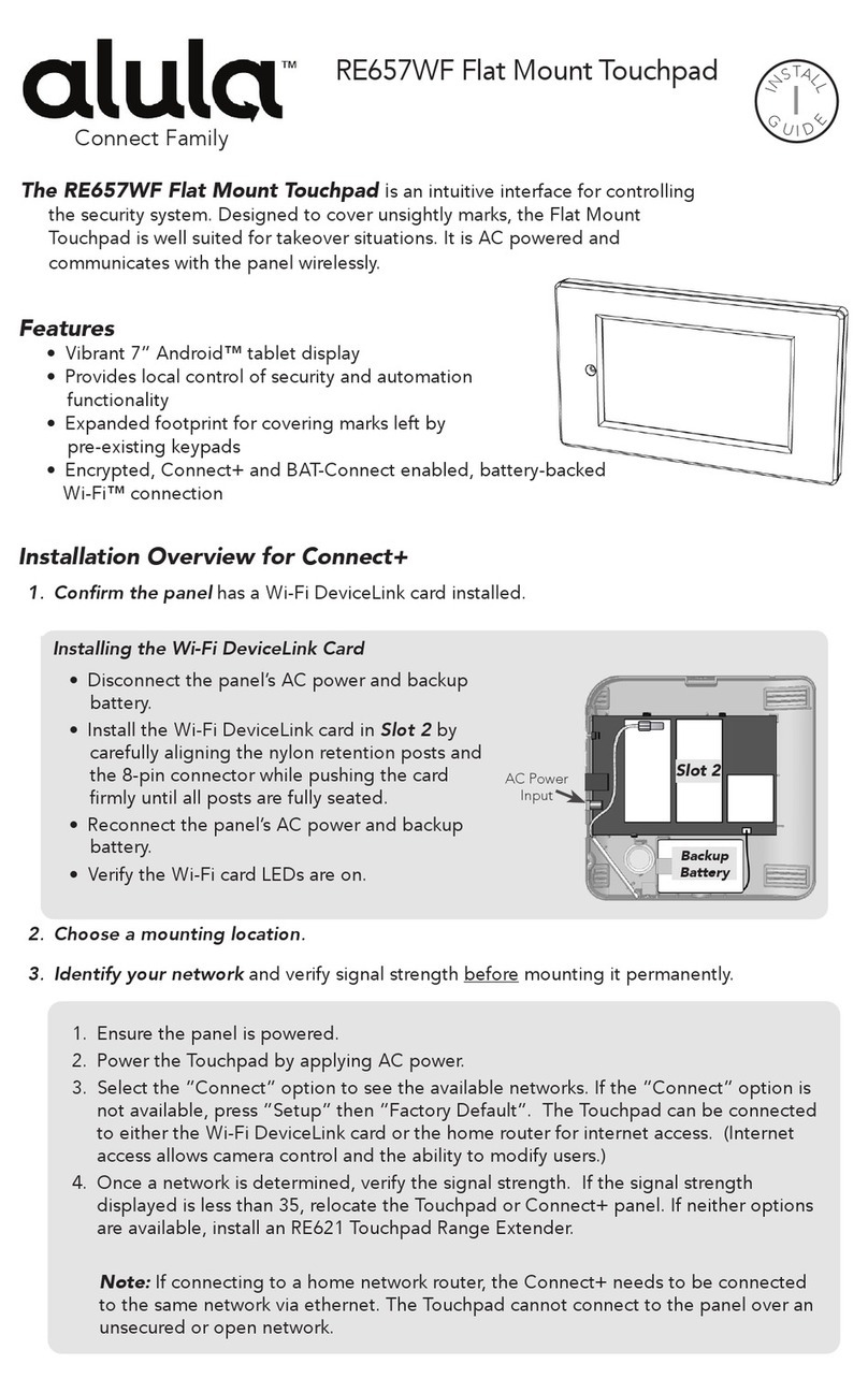 Alula RE657WF-R User manual