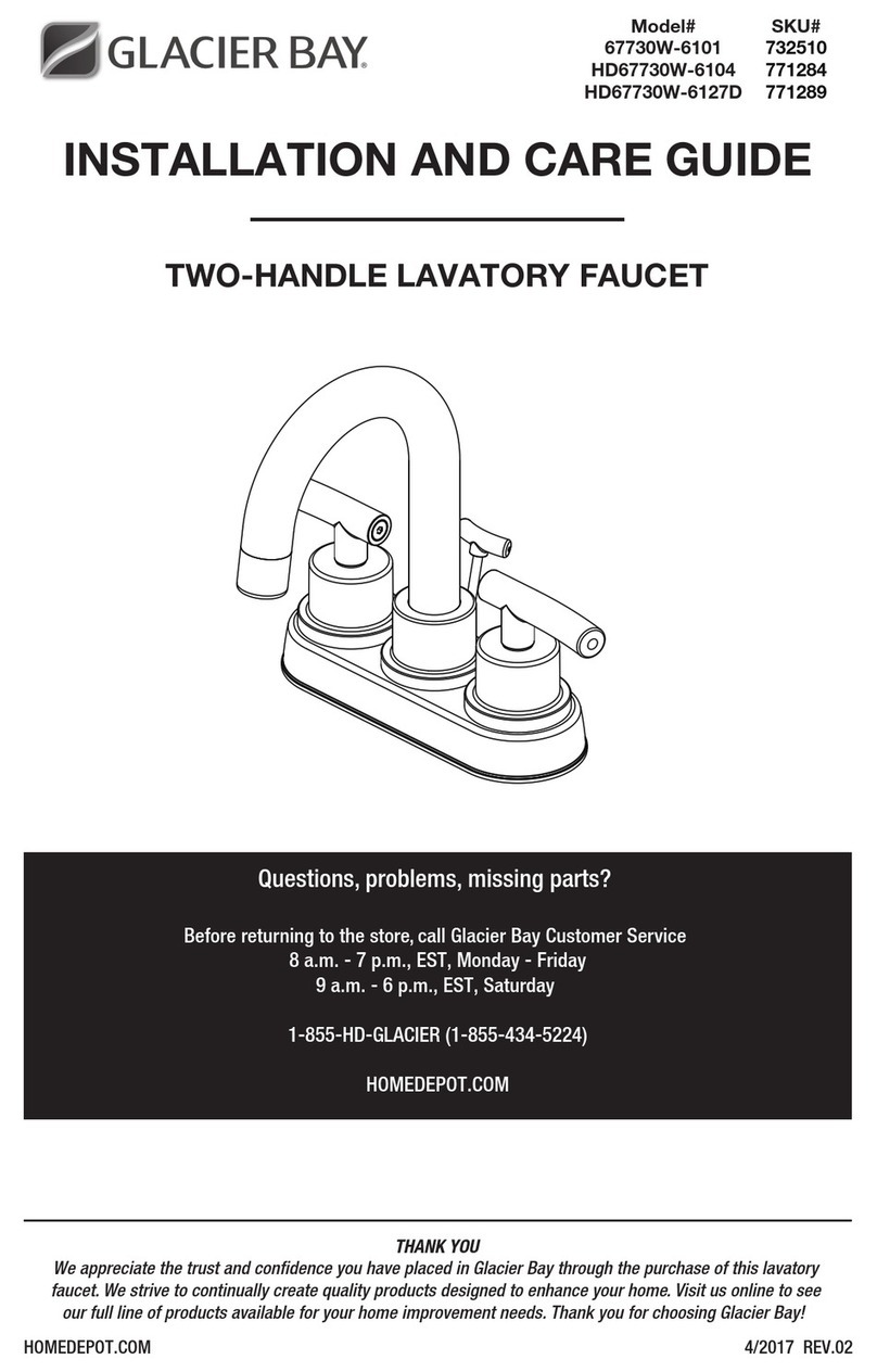 Glacier bay 67730W-6101 Assembly instructions