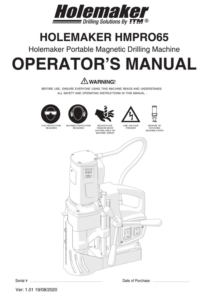 Itm HOLEMAKER HMPRO65 Operator's manual