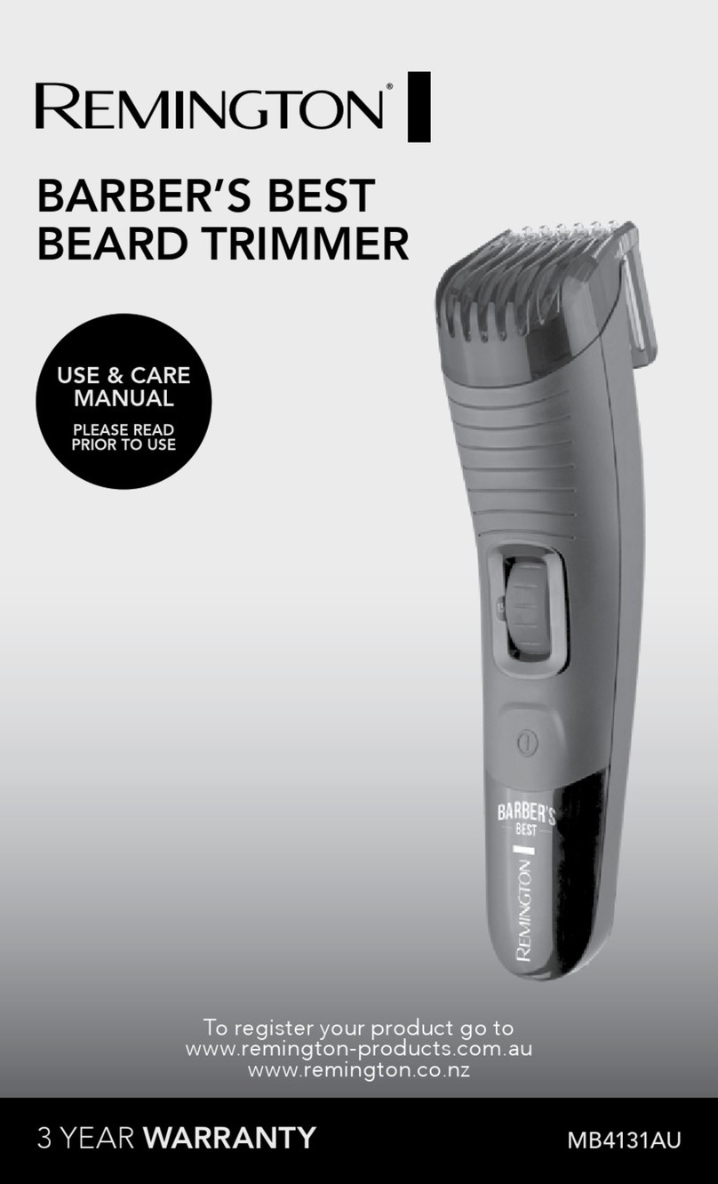 Remington Barber's Best MB4131AU Use & care manual