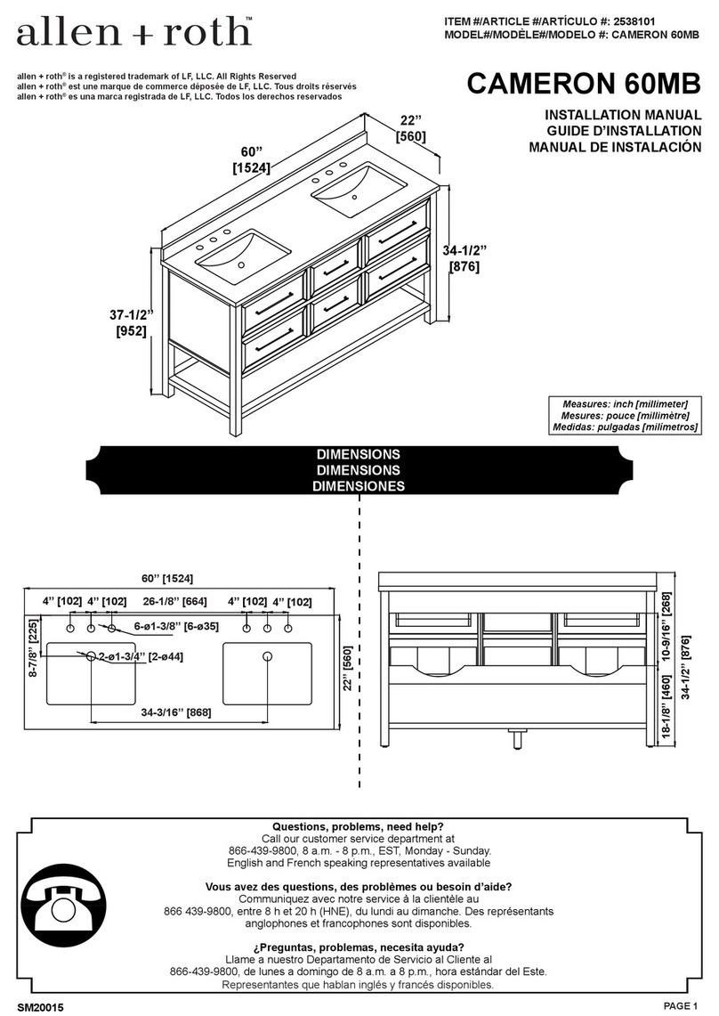 Allen + Roth CAMERON 60MB User manual