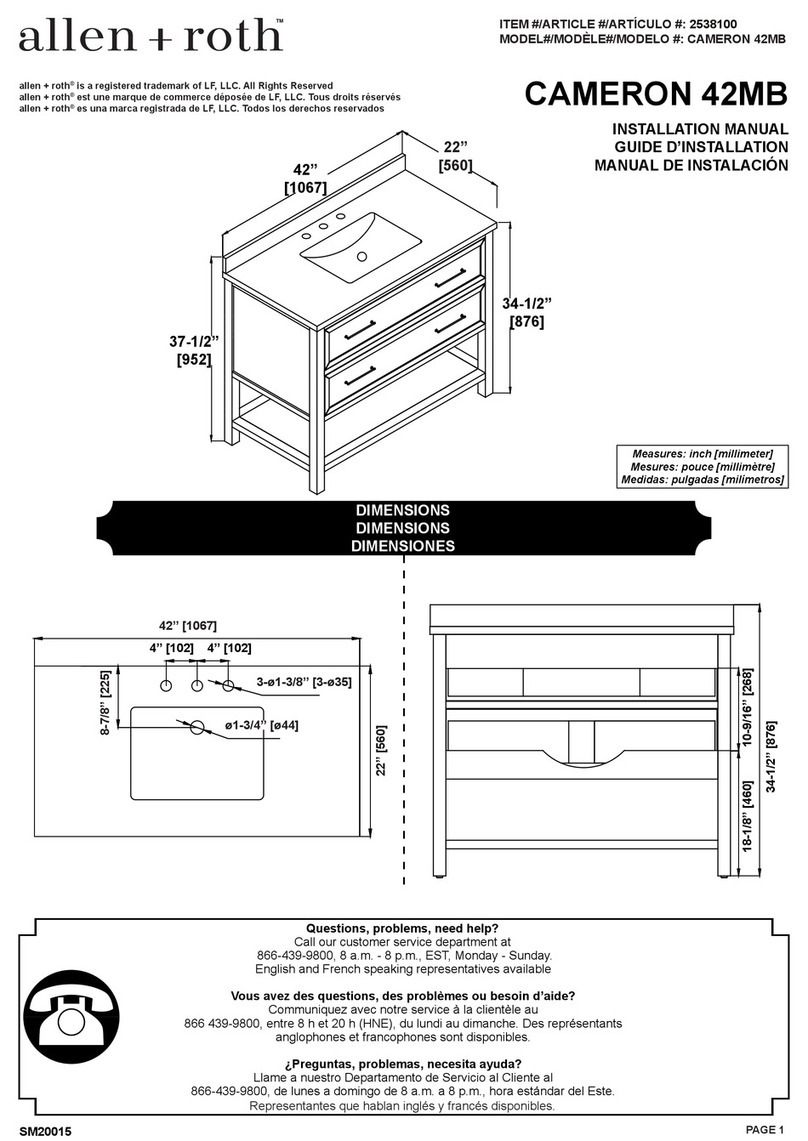Allen + Roth CAMERON 42MB User manual