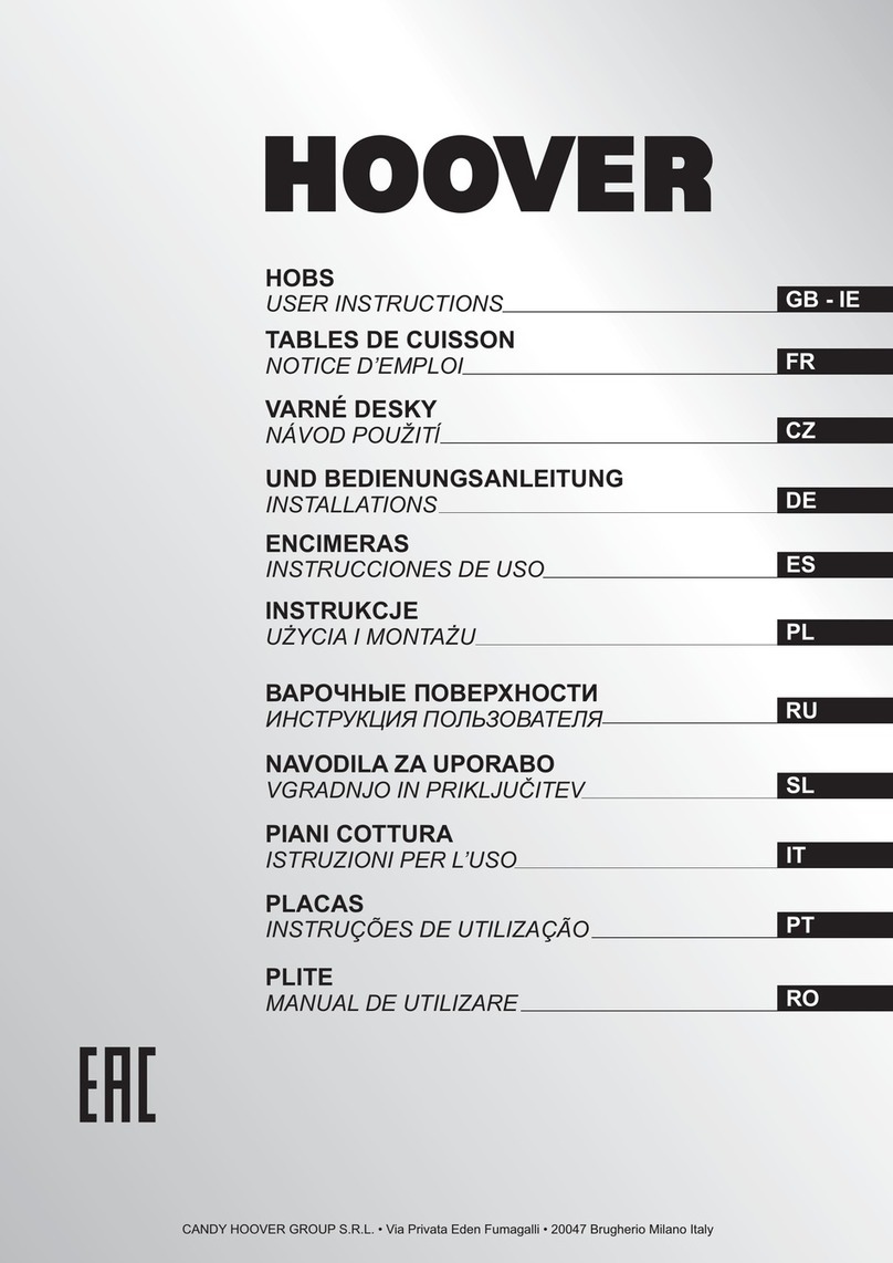 Hoover H-HOB 700 GAS User manual