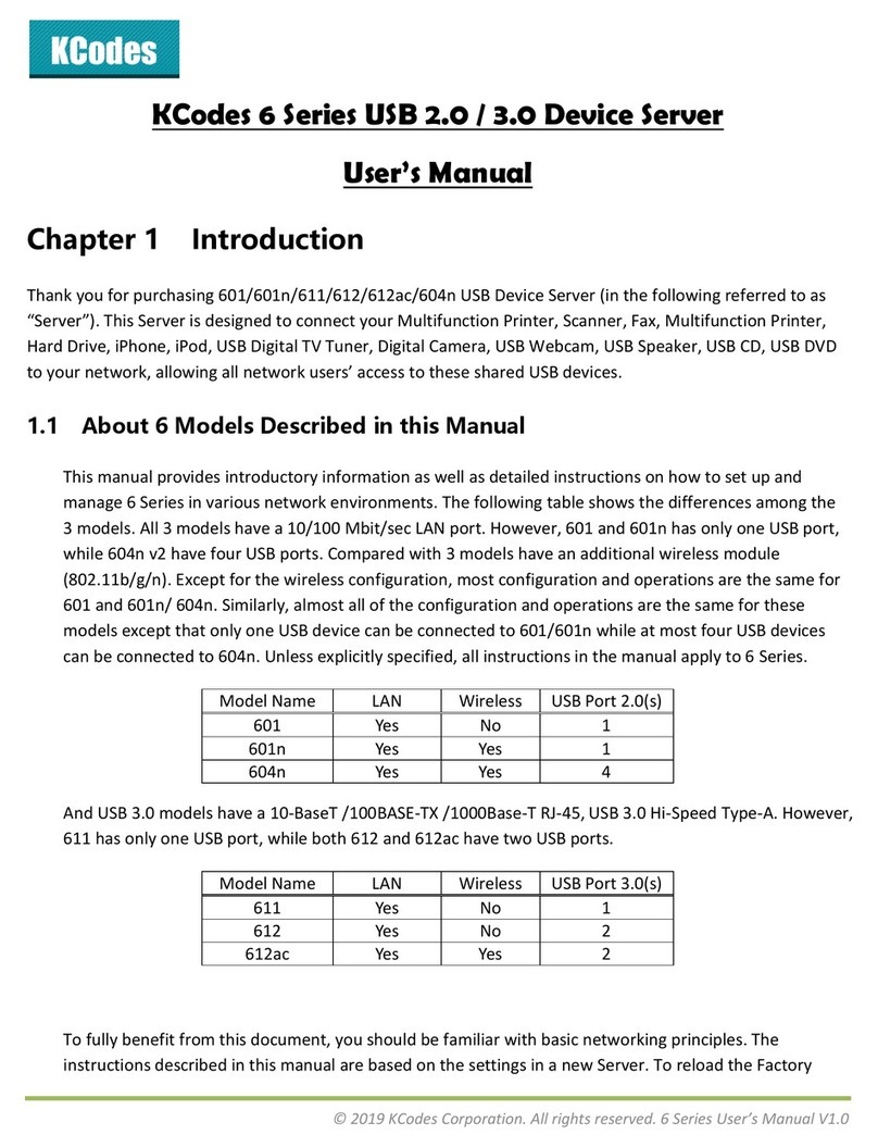 KCodes 6 Series user manual