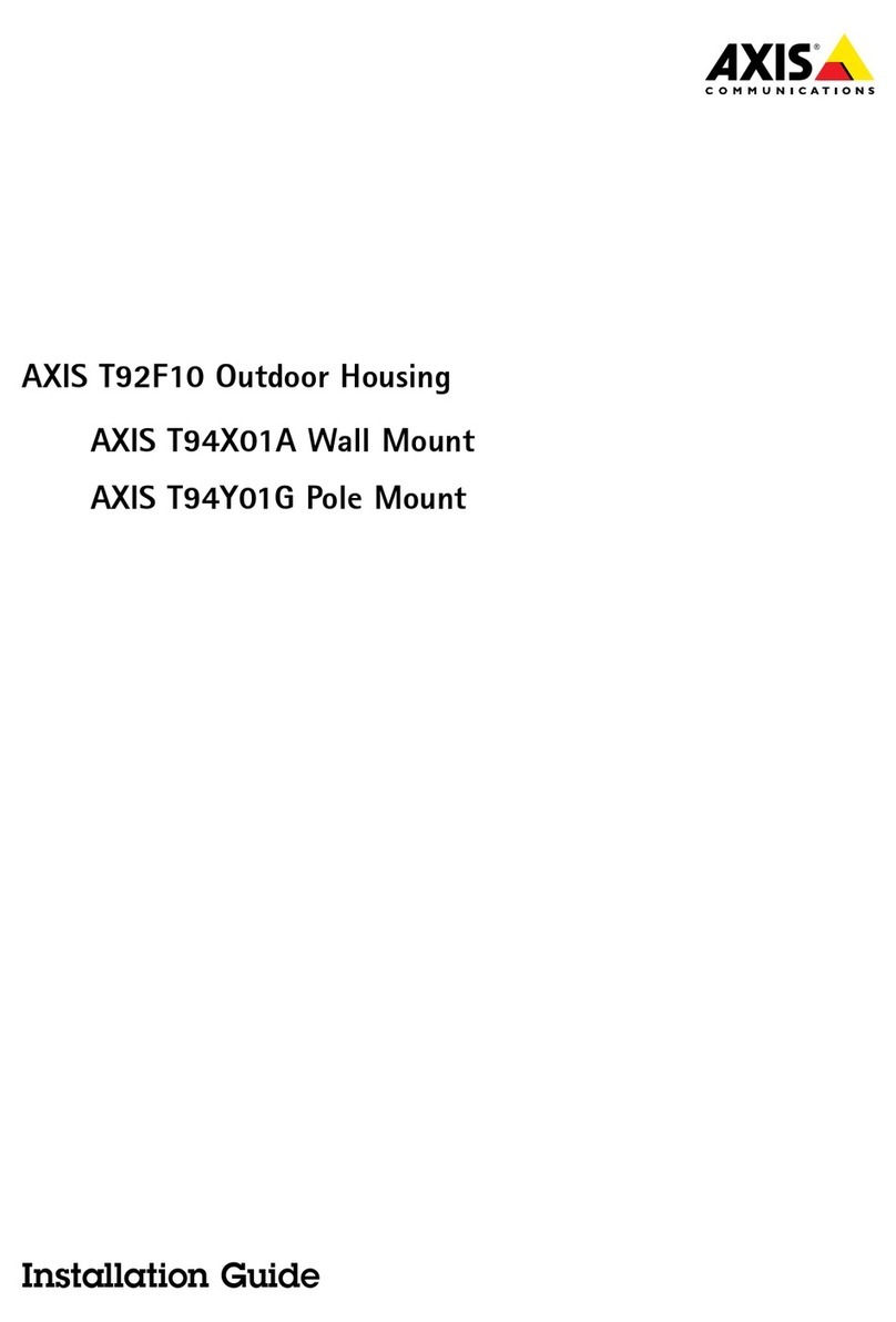 Axis T92F10 User manual