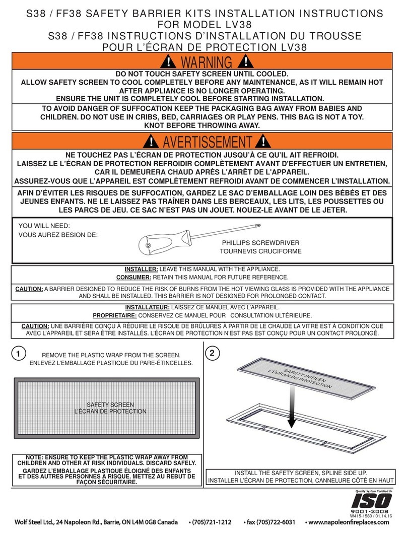 Napoleon FF38 User manual Napoleon FF38 User manual
