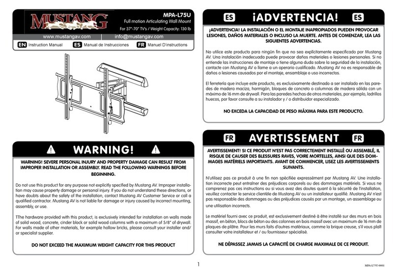 Mustang MPA-L75U instruction manual