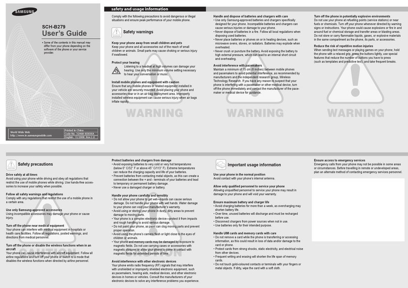 Samsung SCH-B279 User manual