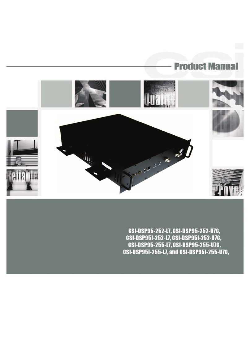 CSI CSI-DSP95-252-L7 User manual