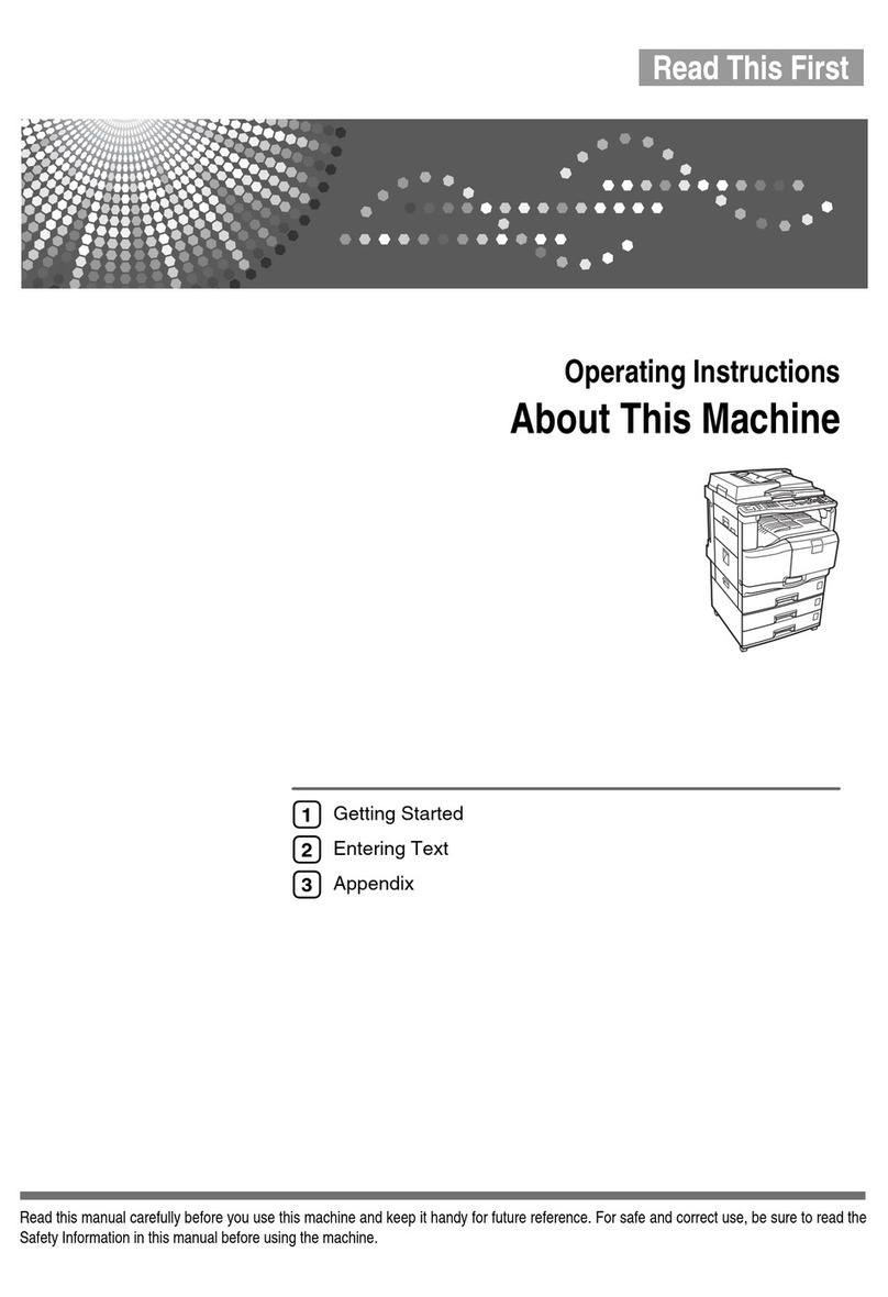 Ricoh Aficio MPC1500 User manual