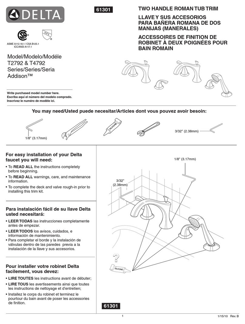 Delta Addison Series User manual