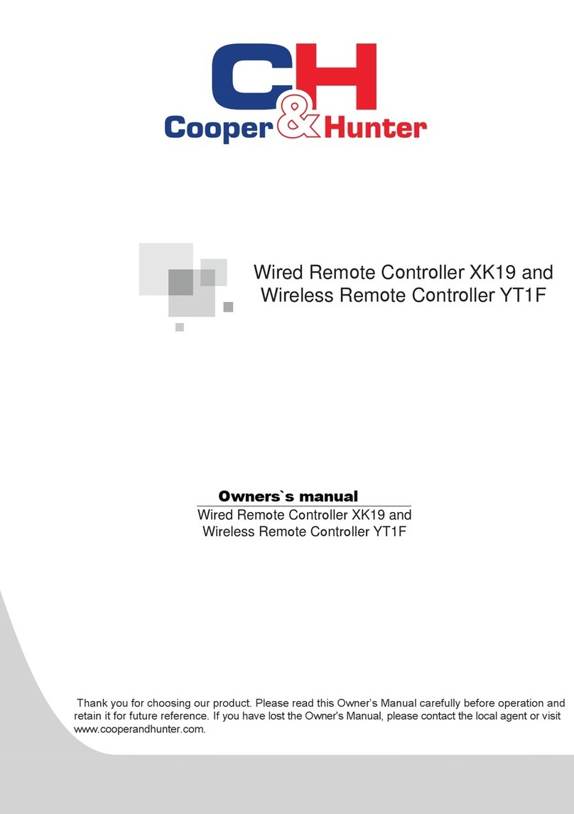 Cooper & Hunter XK19 User manual