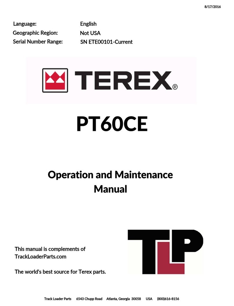 Terex PT60CE User manual