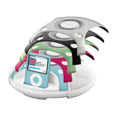 HoMedics Dock n Party DP-310 Instruction manual and  warranty information