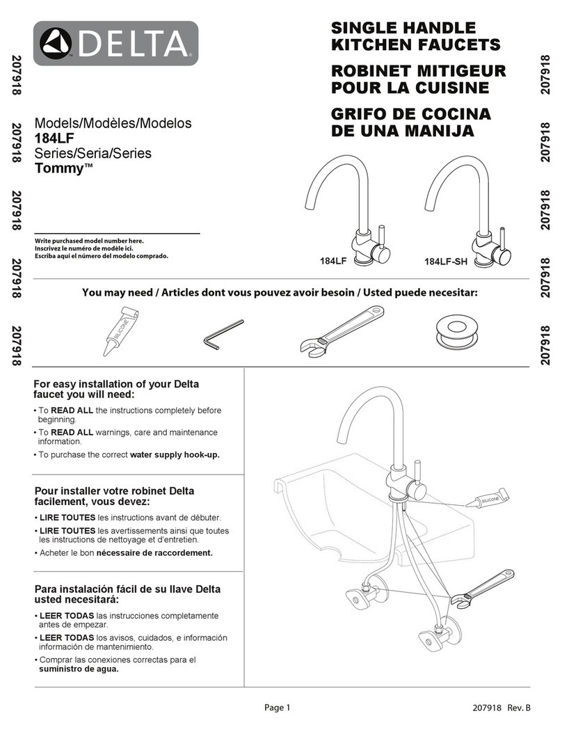 Delta Tommy 184LF User manual