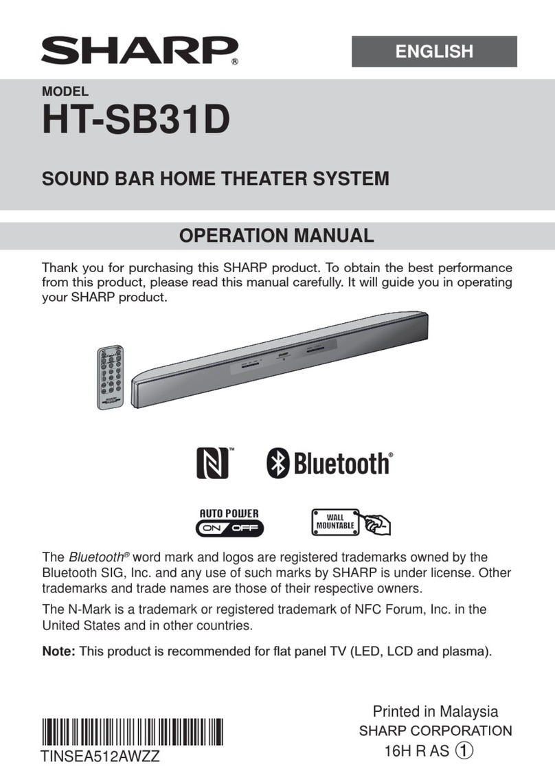 Sharp HT-SB31D Operation manual