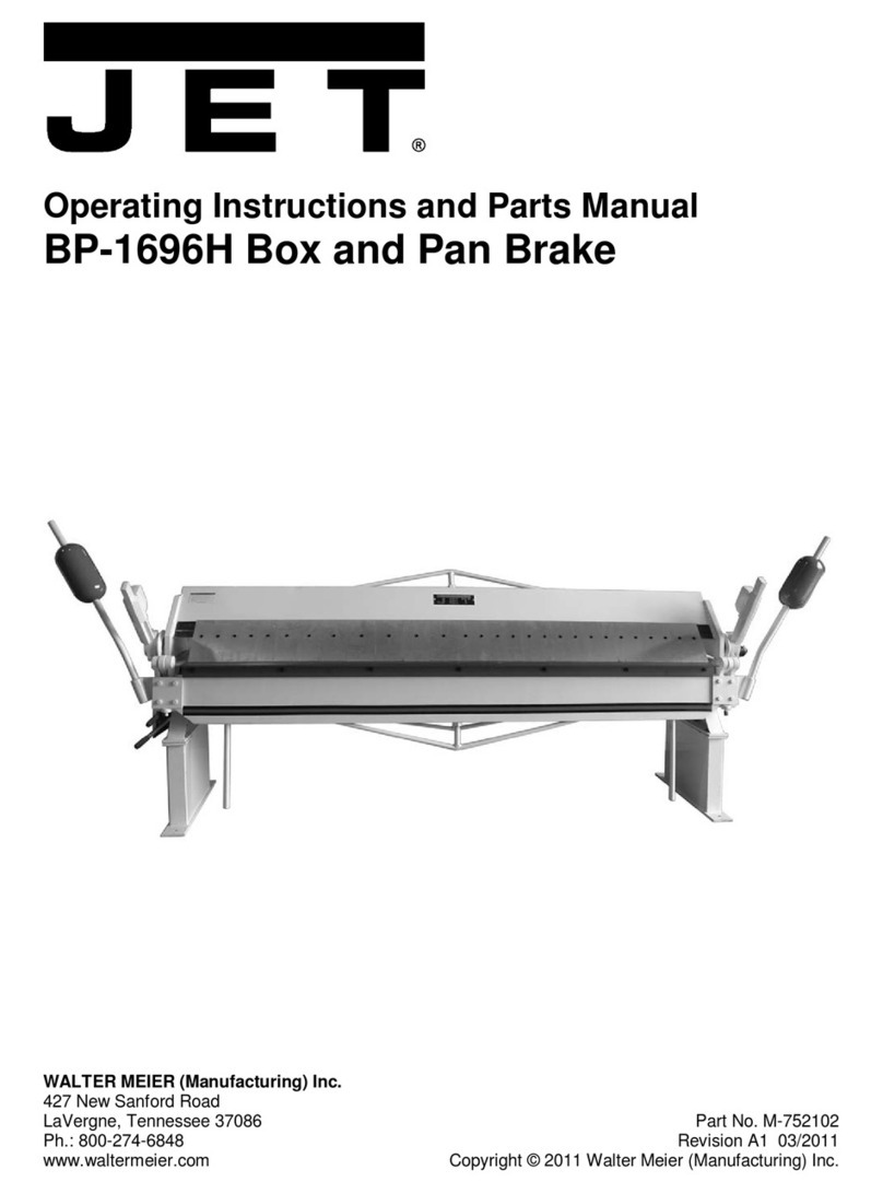 Jet BP-1696H Service manual