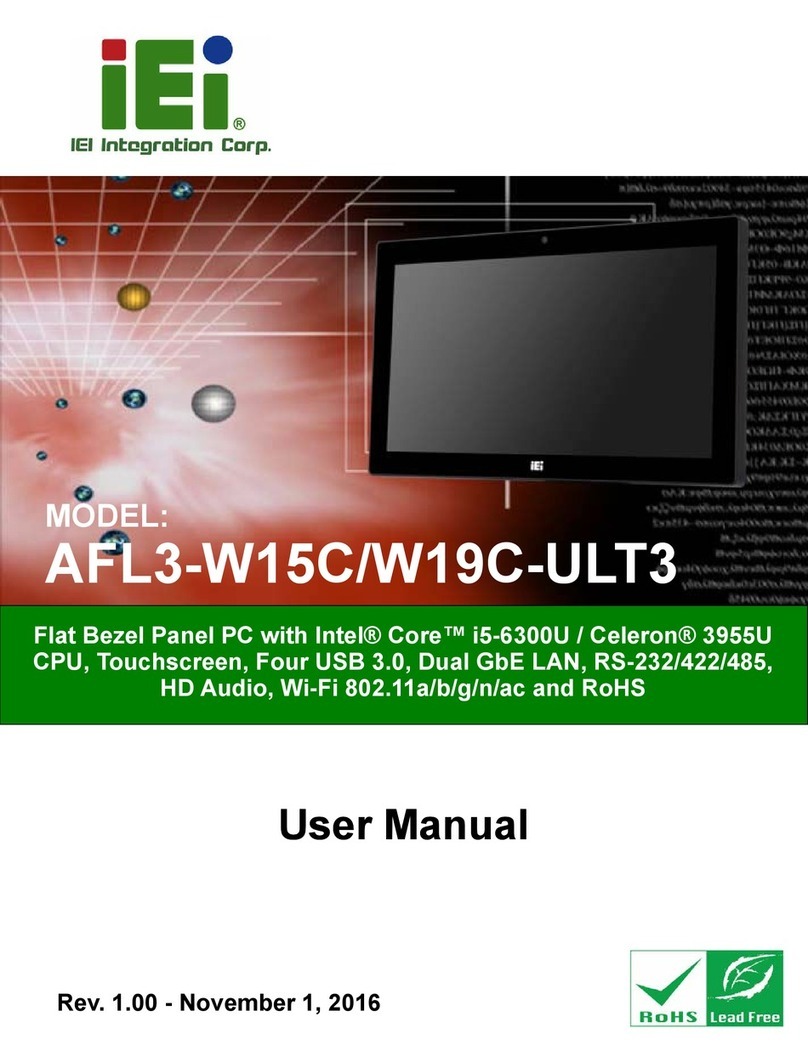 IEI Technology AFL3-W15C-ULT3 User manual