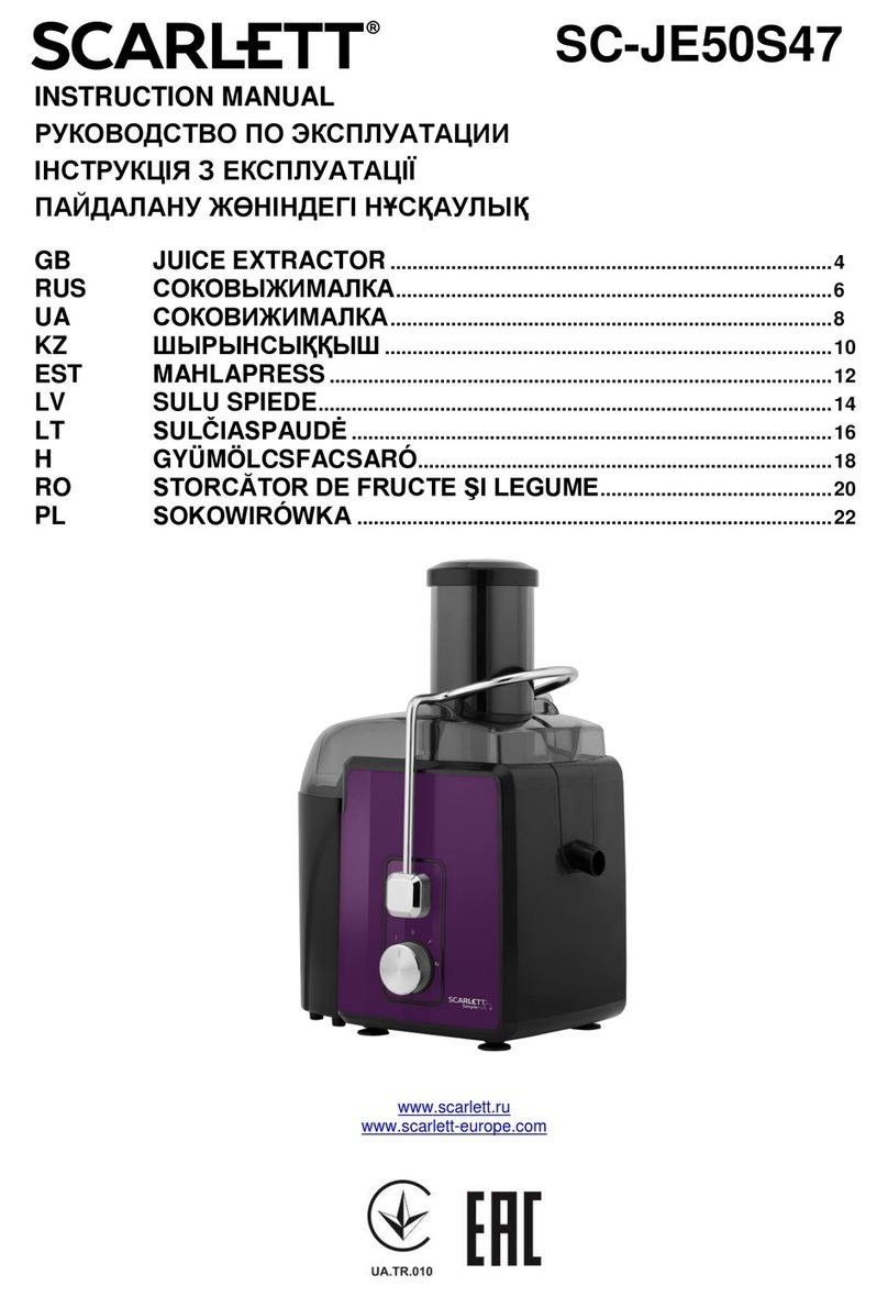 Scarlett SC-JE50S47 instruction manual
