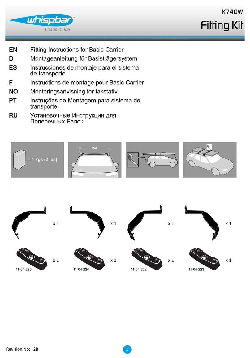 Whispbar K740W Operation and installation manual