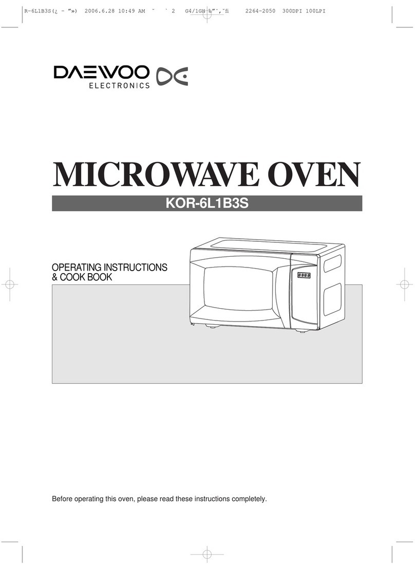 DAEWOO ELECTRONICS KOR-6L1B3S User manual