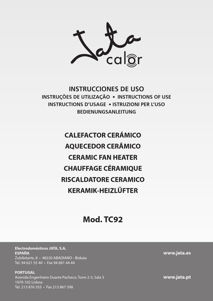 Jata calor TC92 User manual